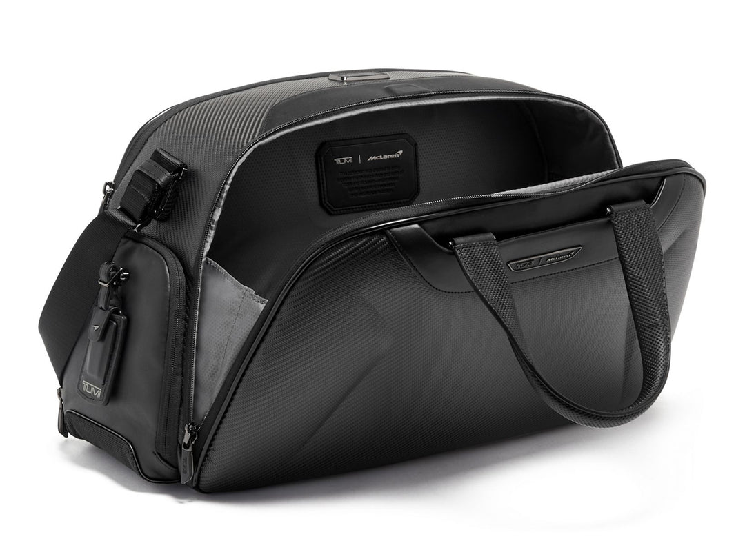 TUMI | McLaren Quantum Duffle - Black Edition, Open
