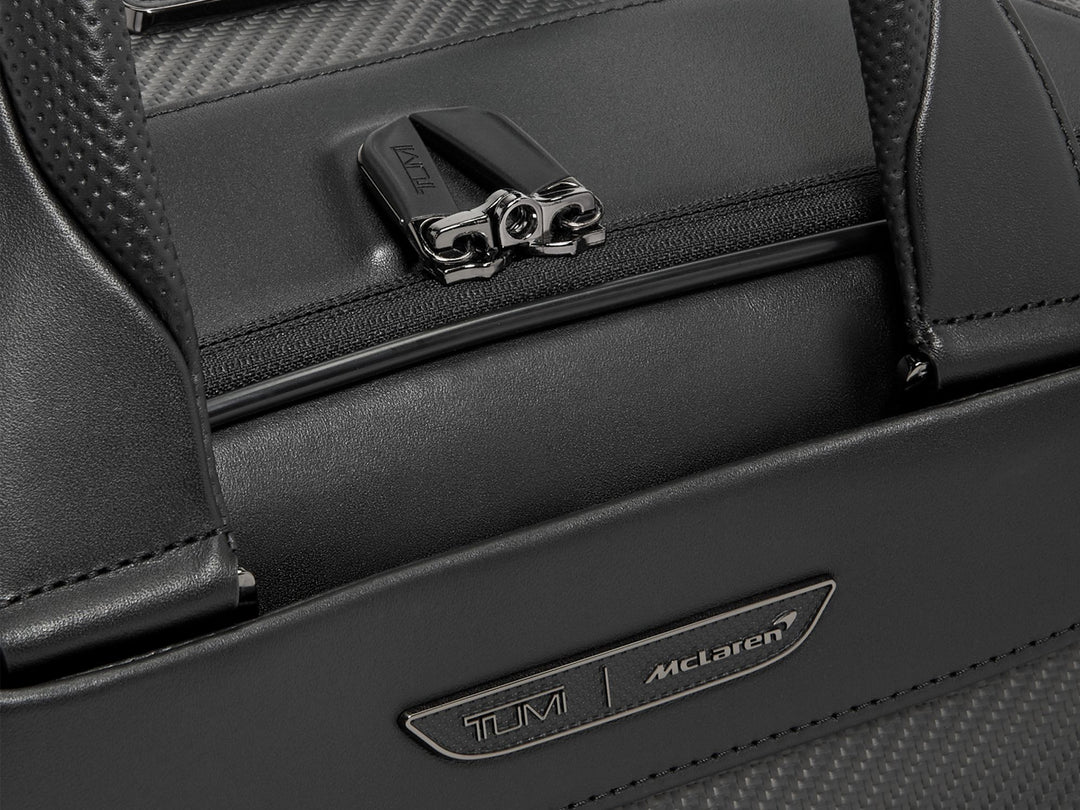 TUMI | McLaren Quantum Duffle - Black Edition, up close