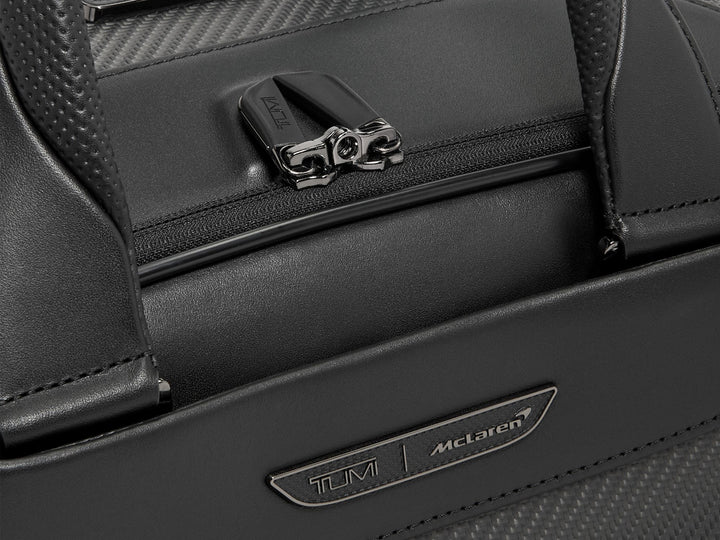 TUMI | McLaren Quantum Duffle - Black Edition, up close