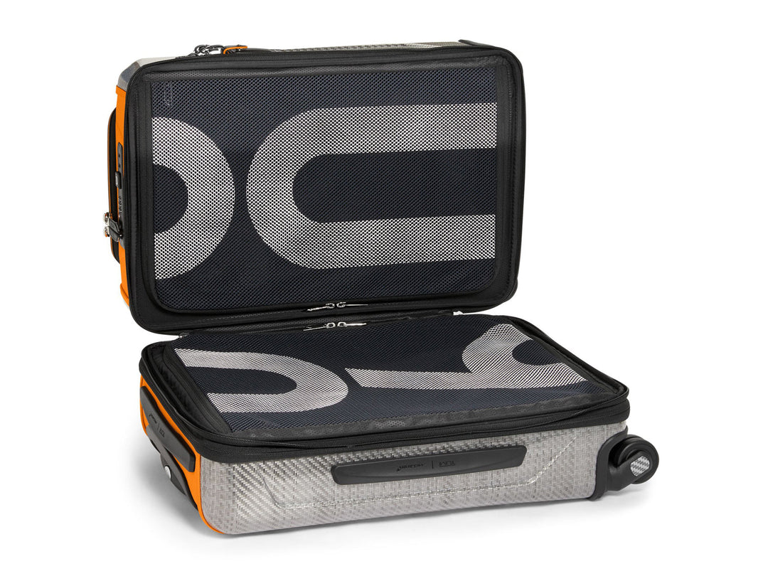 TUMI | McLaren Aero International Expandable 4 Wheel Carry-On, inside#color_papaya