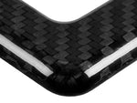 Carbon Fiber License Plate Frame - 2 Holes Angled Bottom - Gloss Finish